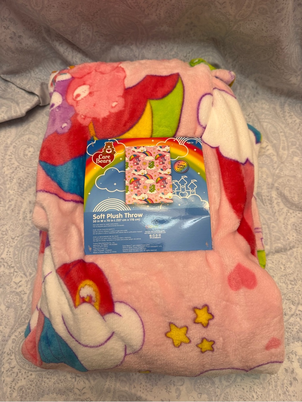 Care Bears Thick Super Soft Plush Blanket/Throw